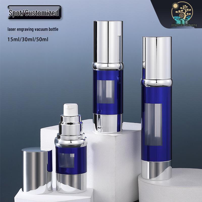 

Blue Electroplated Skincare Spray Bottle - 15ml, 30ml, or 50ml, Refillable & Customizable with Laser Engraving 15ml Diameter 33