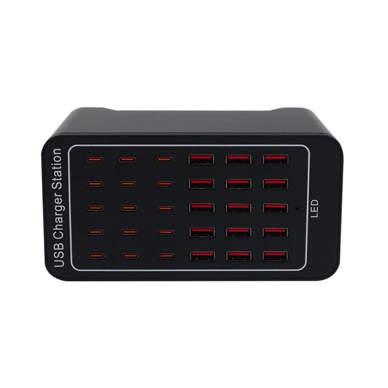 Multi-Port USB Charger: 10-50 Ports, 5V, 120W Power Adjustments