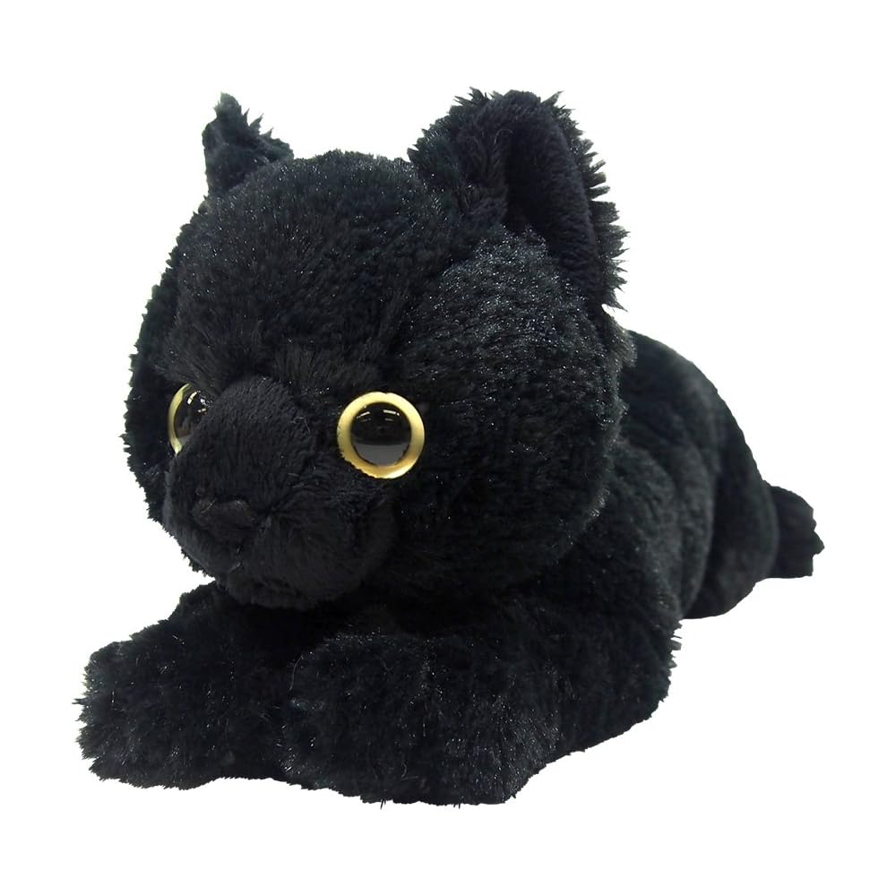 Hizaneko Plush Toy Black Small Size Soft Stuffed Animal