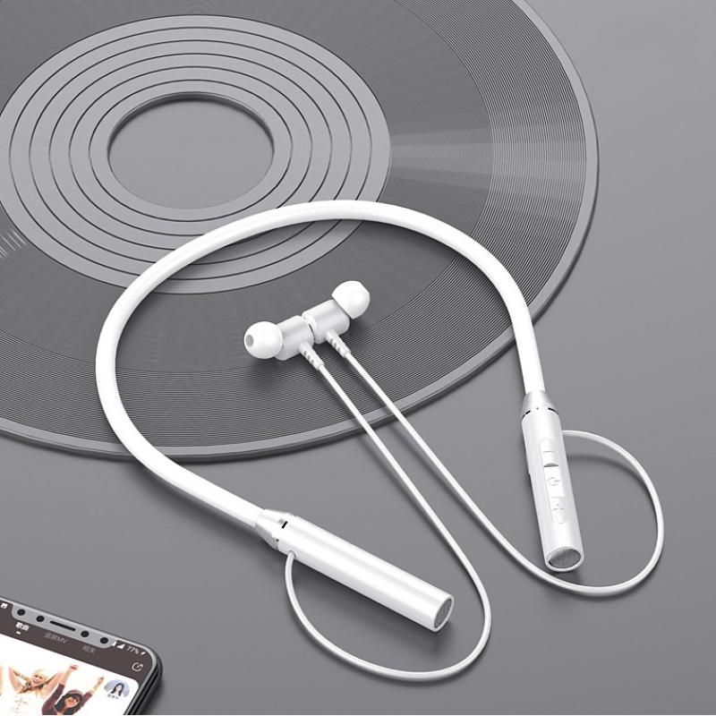 Bt63 Wireless Hanging Neck Band Earphones Large Battery Bluetooth 5.1 Headset