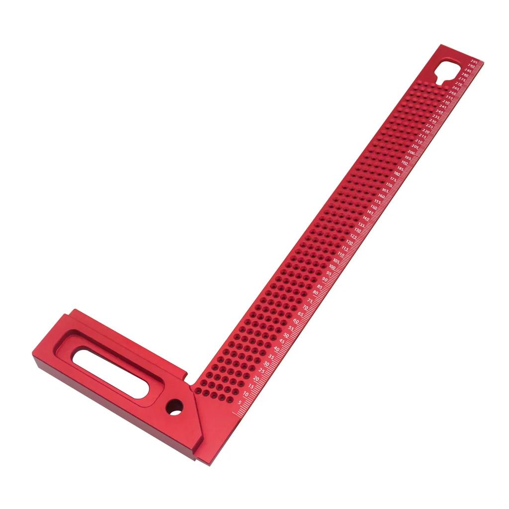 Precision Aluminum T-Type Woodworking Mitre Square Scribe Tool for Framing Carpentry Marking and Cross Scribing Applications