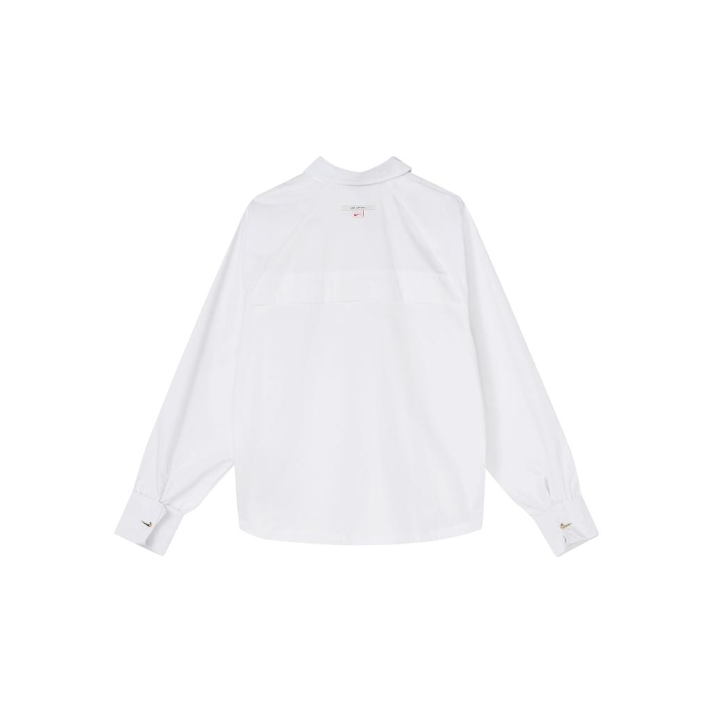 Nike Nsw Icon Clash Woven Long Sleeve Sports Shirt Women Tops White DD5051-100