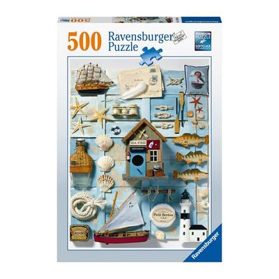 R165889 Beach Treasure 500 Pieces, Korean Popular Puzzles