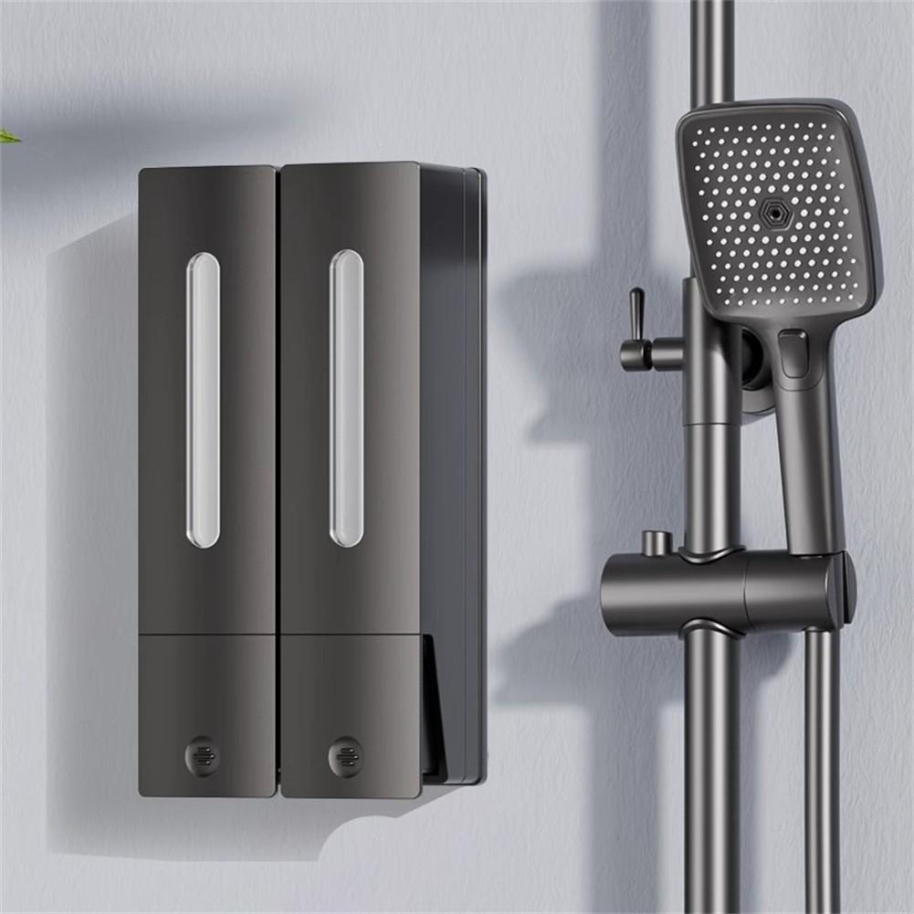 Aesthetic Touch Elegant White Black Wall Mount Soap Dispensing Solution
