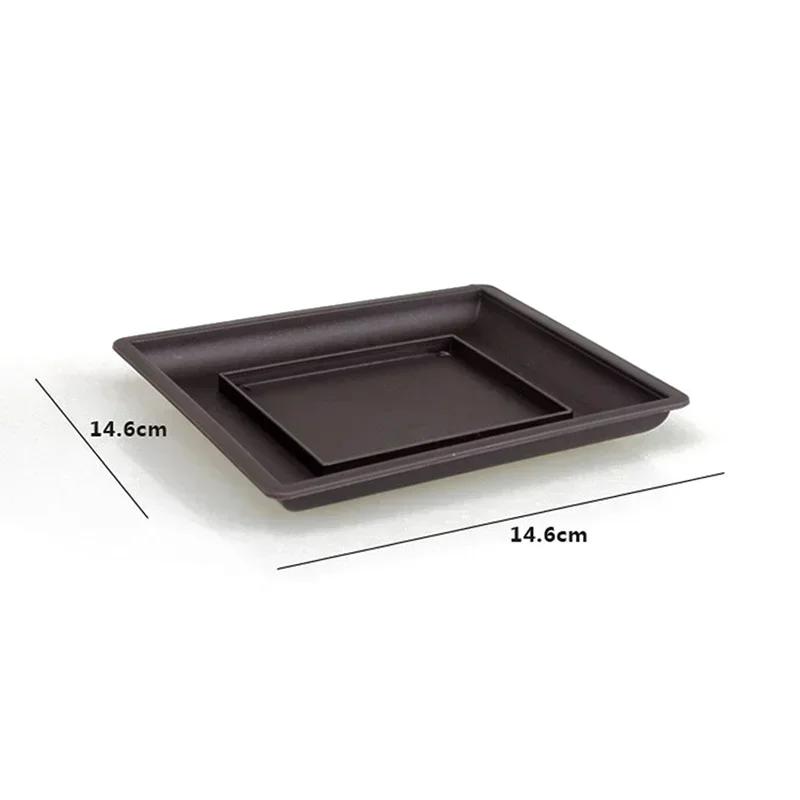 Flower Pot Plastic Balcony Square Pots Flower Bonsai Bowl Nursery Basin Plastic Planter Imitation Rectangle Plant Pots Decor