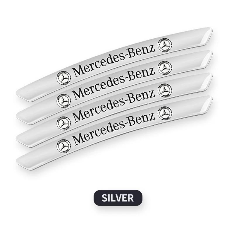 4 szt. Aluminium Chrom Czarny Logo AMG Naklejka Naklejka na Koło Samochodowe Pokrywa Felgi Odznaka Naklejka do Mercedes Benz AMG Akcesoria