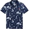 Polo Sport Printed Small Pony Logo Embroidered Short Sleeve Polo Shirt Men Polo Shirts Navy-Blue MNPOKNI1N821197-400