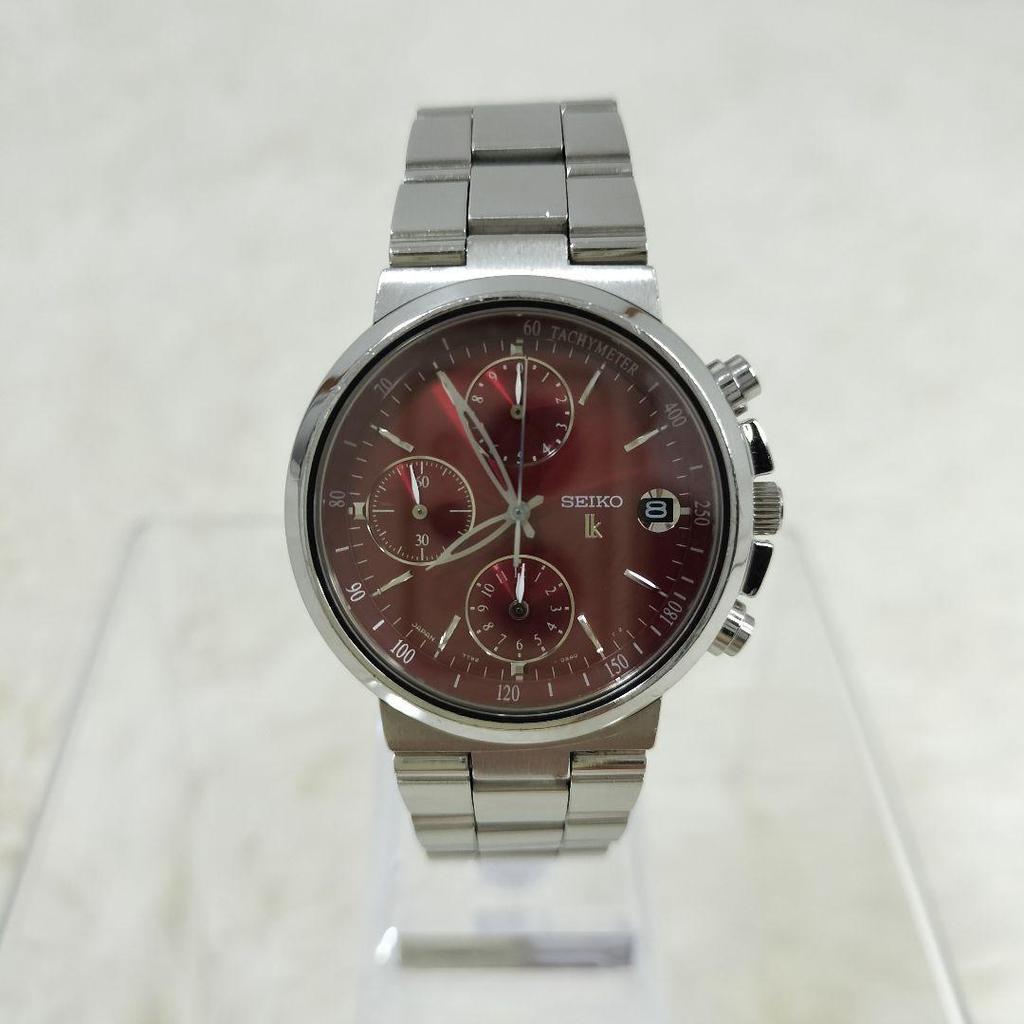 Used Working item SEIKO lukia watch chronograph date 3 hands