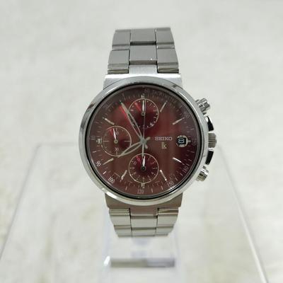 Used Working Item SEIKO Lukia Watch Chronograph Date 3 Hands