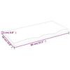 VidaXL Wall Shelf Light Brown 80x40x2 Cm Solid Treated Oak Wood 363665