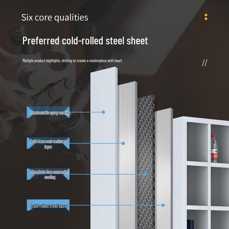 Jingwei 30-Compartment Steel Cup Storage Cabinet