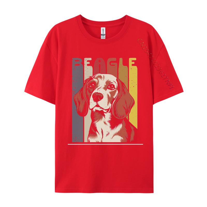 Retro Beagle Dog Tshirt Gift TShirt Cotton Tops T Shirt Fashionable Men Top TShirts Basic Camisetas