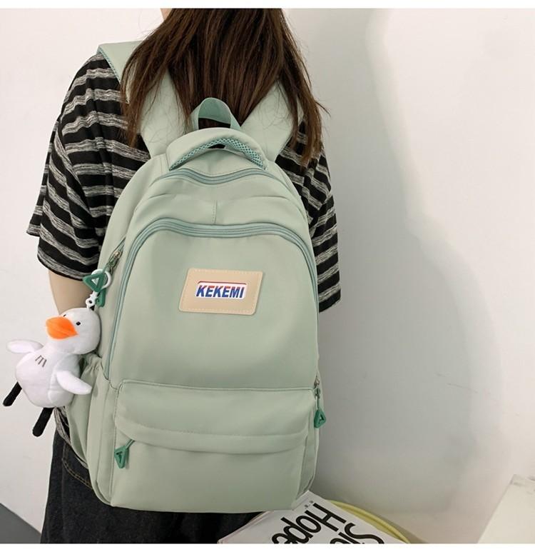 Stylish High School Students Double Shoulder Bag Large Capacity Book Bag Wholesale