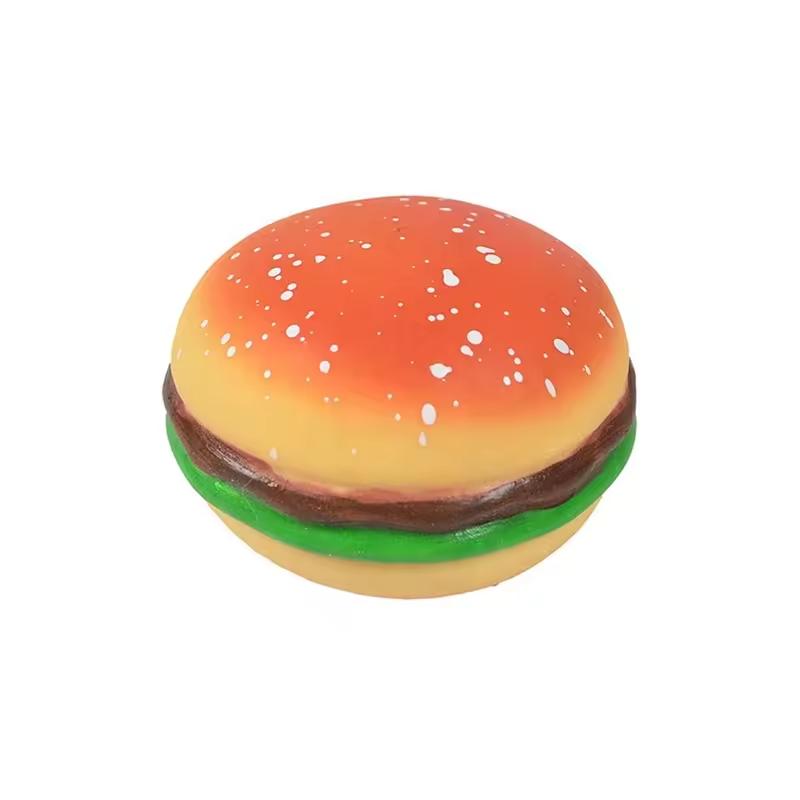 Squishy Hamburger Stress Ball  Sensory Toy Stress & Anxiety Relief Toys Pinch Decompression Toy For Adult