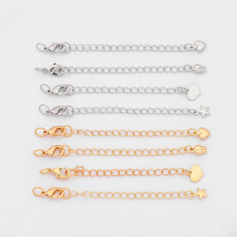 Color-Protective 14K Gold-Plated Tail Chain Extension for DIY Jewelry