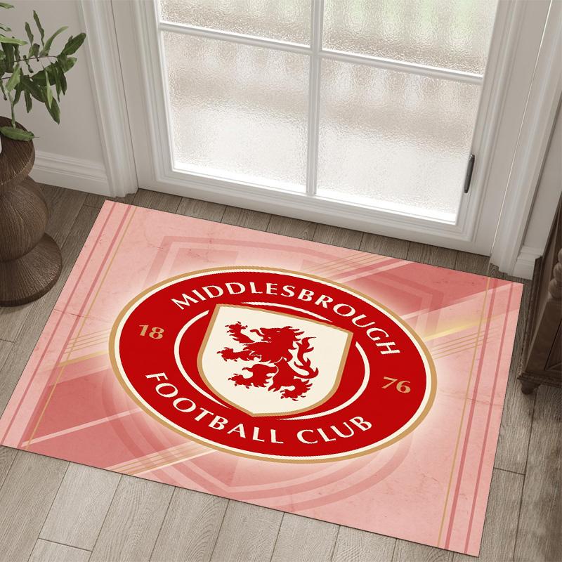 Middlesbrough Design Crystal Velvet Carpet Cozy Non?Slip Printed Rug For Bedroom Living Room Entrance