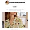 Womens Loose Cotton Gauze Pajama Set With London Landmark Print Long Sleeve Lounge Wear