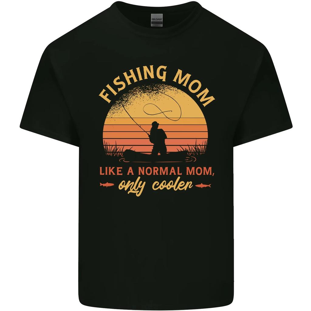 Fishing Mom Like a Normal but Cooler Kids T-Shirt Childrens