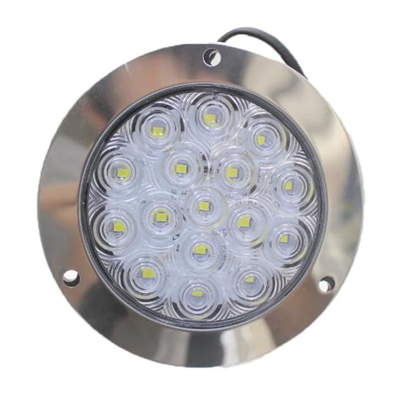 New 16LED Round Reverse Stop Rear Tail Light Truck Trailer RV Brake Turn Signal Lamp