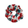 Pretty Floral Print Satin Cloth Scrunchy Women Girls Thick Ponytail Holder Hairbands Ladies Casual Hair Scrunchies Accessories