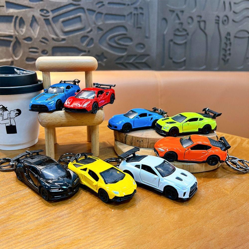 Creative Car Key Chain Mini Roadster Key Chain Hanging Schoolbag Pendant  Car Accessories