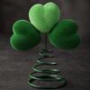 Shamrock Soft Ornament Festive Velvet Tree Pet-Friendly