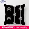 Nordic Black And White Geometric Polyester Cushion Cover Home Living Room Sofa Decoration Square Pillow 45X45Cm