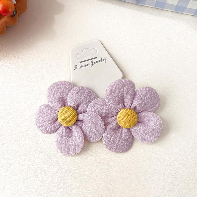 Sweet Rainbow Flower Hair Band Girls Headband Baby Does Not Hurt Hair Rubber Band Little Girl Hair Rope Simple Headgear Women