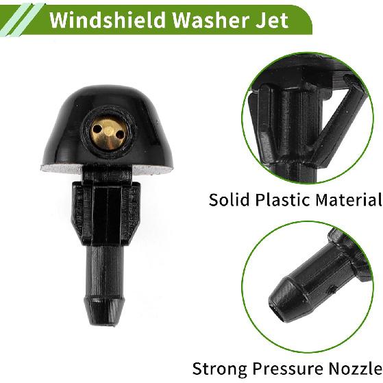Nr.8538135040 Scheibenwaschdüse für Toyota 4Runner 1987-1995 Schwarz Kunststoff Vorne 1 Set