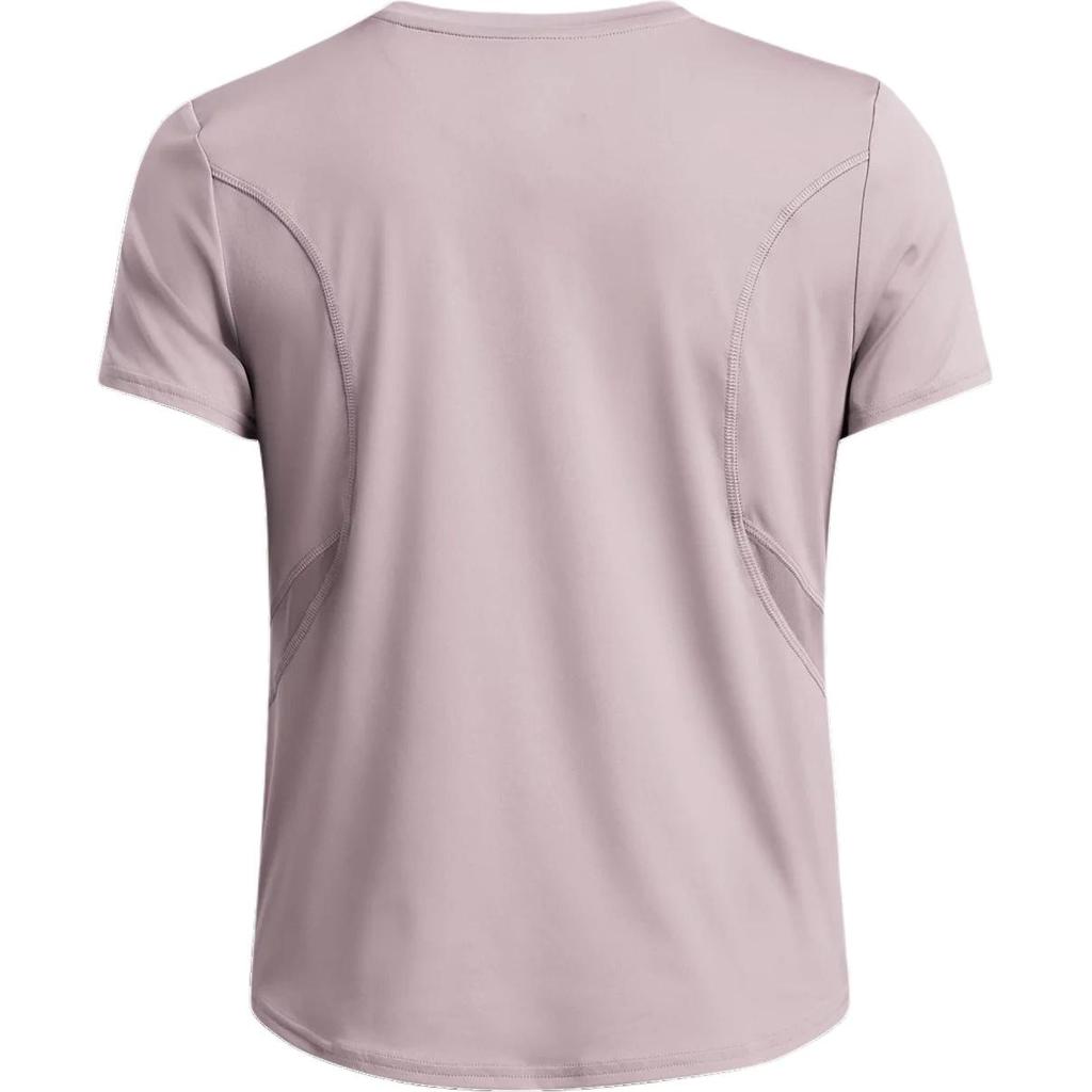Under Armour Vanish Elite Vent Breathable Loose Casual Solid Color Crew Neck Short Sleeve T-Shirt Women T-Shirts Fatigue-Gray 1386400-015