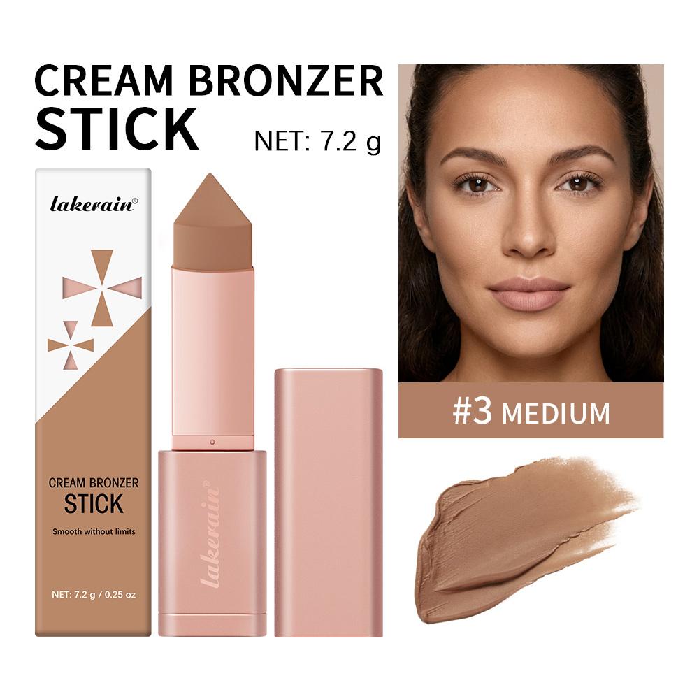 Xiaomi Cream Bronzer Stick and Contour Stick Bronzing Contouring Instant Highlights Dark Circles Face Contour Facial Foundation Makeup