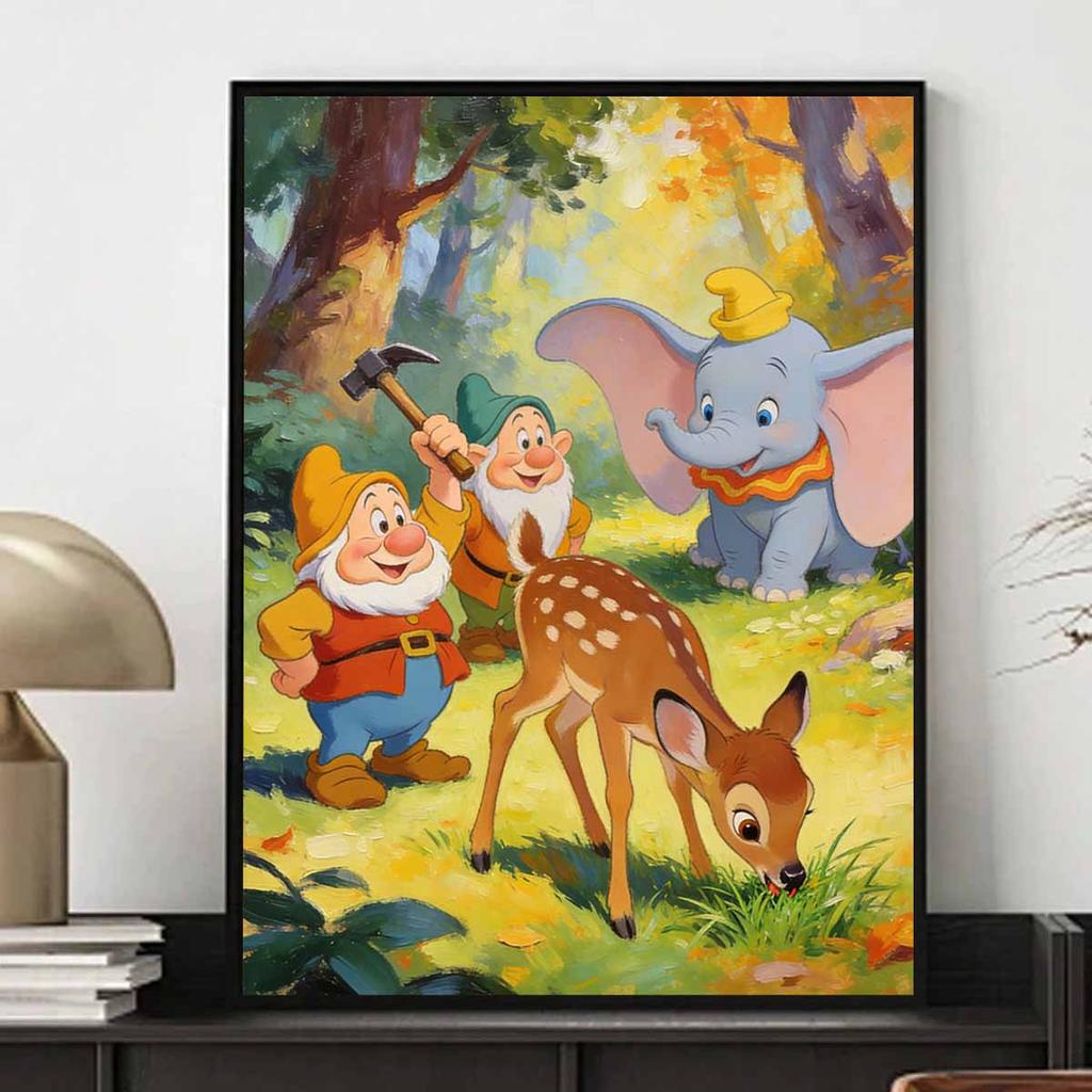 Disney Dumbo Bambi Seven Dwarfs Diamond Painting Art Kit Mosaic Handmade Diy Gift Home Decor