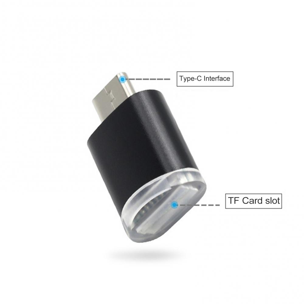 Mini Portable Type-c 3.1 Micro USB OTG Adapter High Speed Aluminum Alloy Memory Card Reader