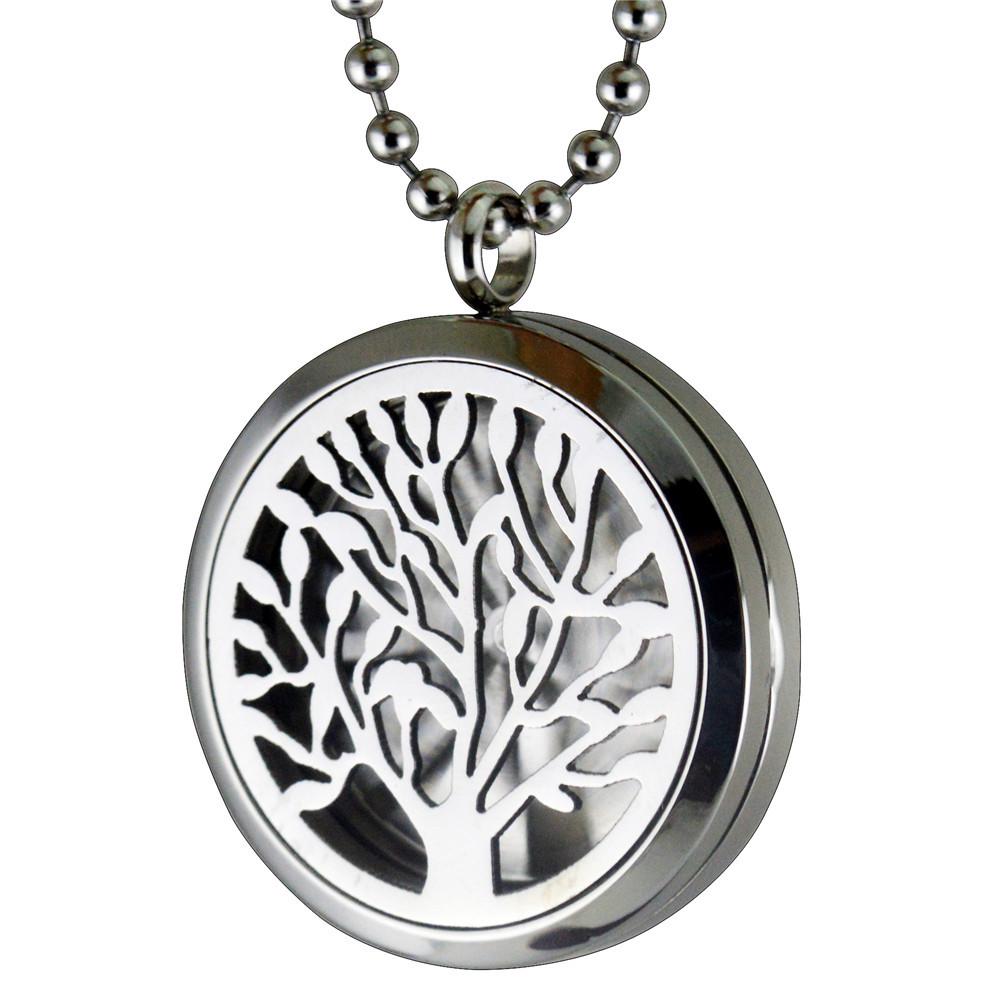 

Европейское и американское ожерелье из титановой стали «Древо мудрости» с подвеской для фото и персонализированной гравировкой - Подарок STN654