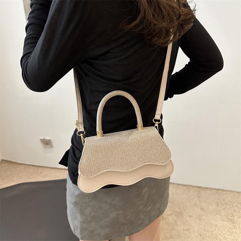 Chic Pu Leather Small Square Bag In Black Silver Pink And Khaki For Everyday Use