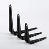 Triangular L Shaped Wall Mounting Bracket Corrosion Resistant Metal Support Bracket Black White for Garage Tool Shelf Organization