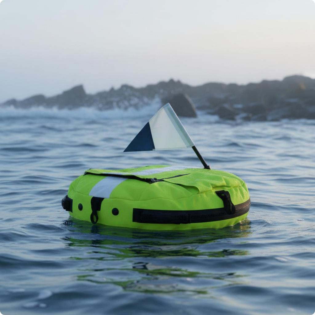 Inflatable Water Buoy Xxl Floating Swim Ring Safety Marker