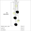 Nordic Minimalist Staircase Chandelier Bubble Glass Light Luxurious Living Room Family Kitchen Restaurant Celing Pendant Lamp