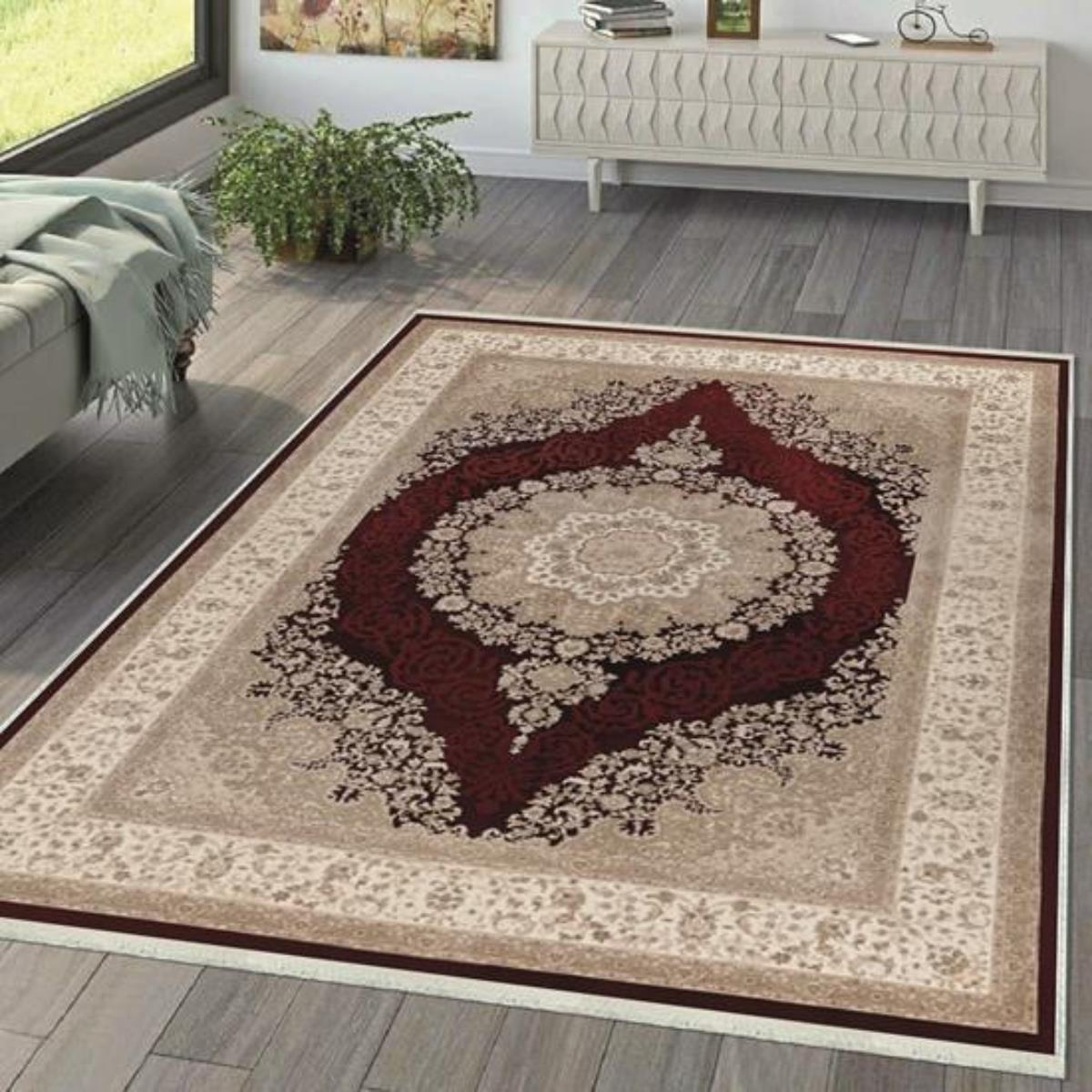 

Декоративный нескользящий моющийся ковер с цифровой печатью DOT-HT-462 40 x 60 красный