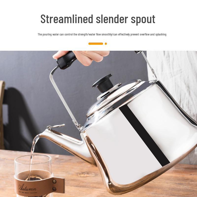 Large Capacity Stainless Steel Whistling Kettle for Induction & Gas Stoves