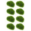 4Pcs Artificial Moss Stones Lifelike Faux Moss Decorative Rocks for Micro Landscape Bonsai Garden Decor Rocks Decorative