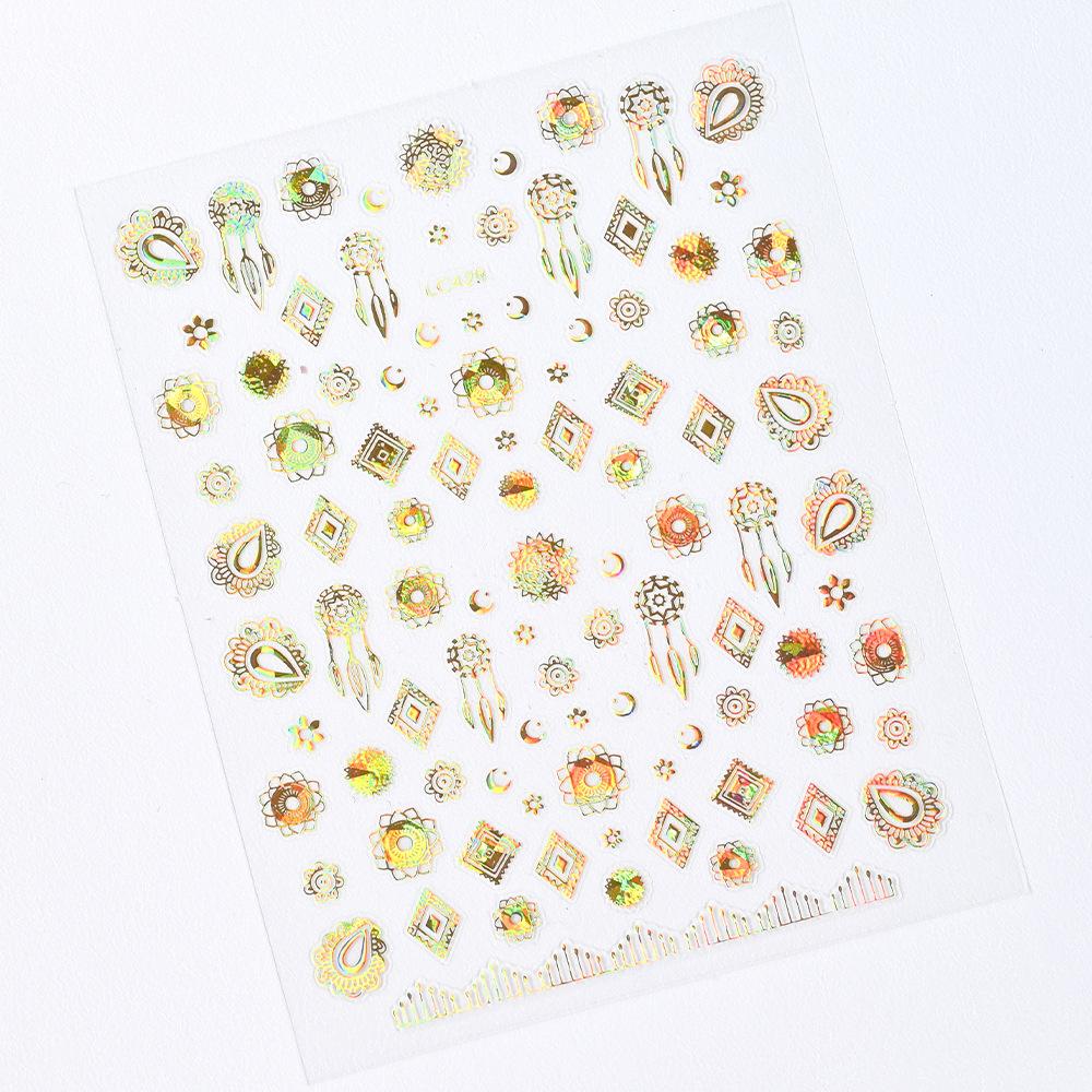 Black Heart-Shaped Japanese Manicure Sticker, Small Fresh Lines Love Striped Nail Decorative Decal