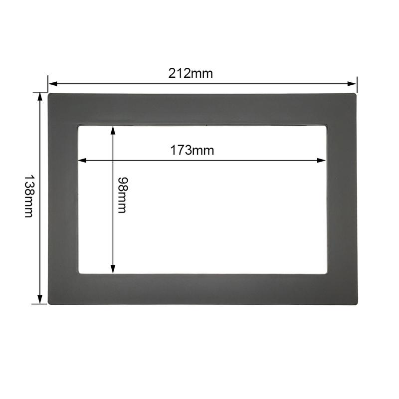 Universal 7 Inch 2Din Stereo Car Audio Frame Auto Radio Android Player Refit Decorative Framework Fascia Installation Accessory