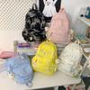 Schoolbag High Value Soft Girl Backpack Korean Version Junior High School College Student Small Schoolbag Large Capacity Lightweight Versatile