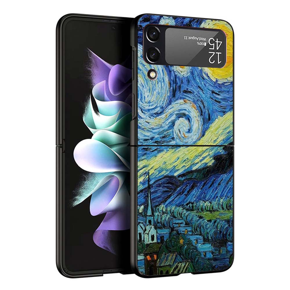 Van Gogh Oil Art Painting Phone Case For Samsung Galaxy Z Flip7 Flip6 5G Flip5 Flip4 Flip3 ZFlip 7 6 3 4 5 Shockproof Back Cover