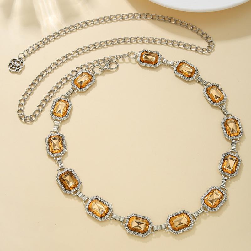 1Pcs Vintage Metal Crystal Rhinestone Waist Belly Belt Chain For Women New Fashion Summer Beach Bikini Body Jewelry New