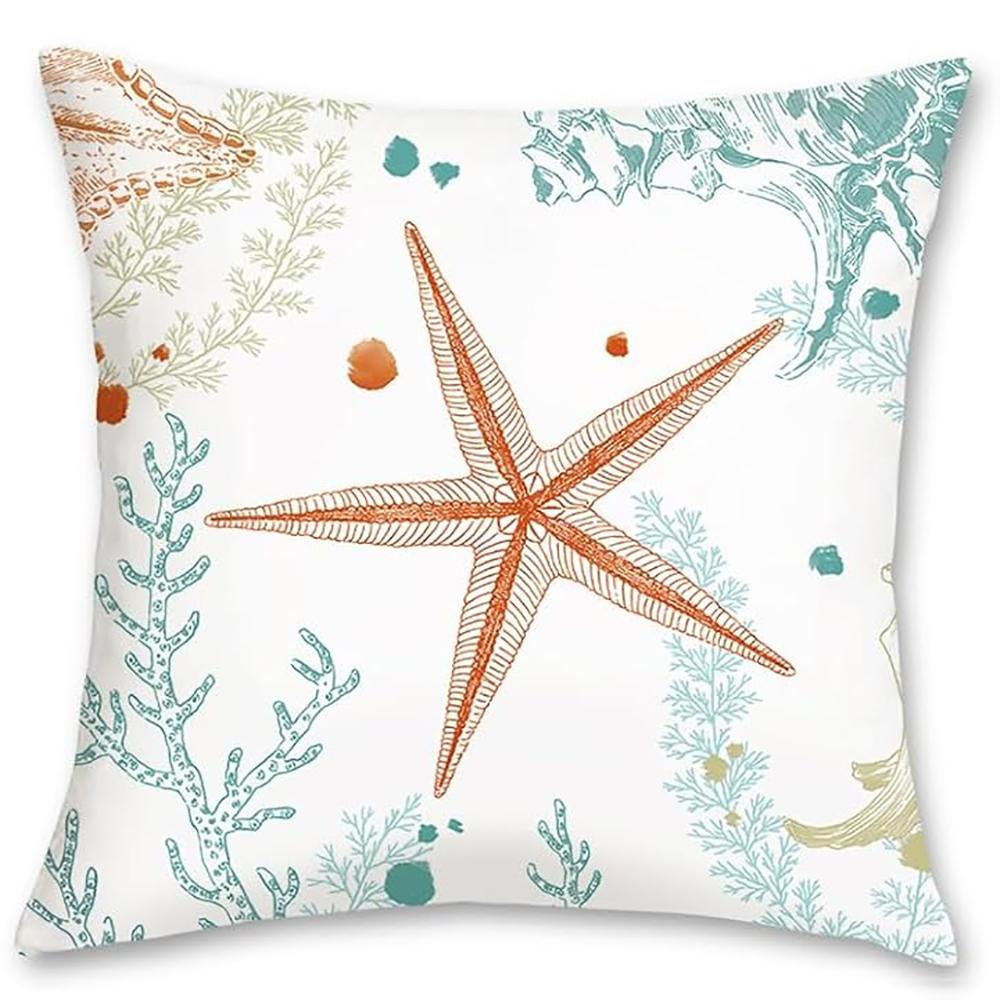 

Oceanic Dreamy Fantasy, Underwater Sprite PillowcasesBedroom Sofa Decorative Cushion Cover with Zipper Pillowcase 16x16Inch
