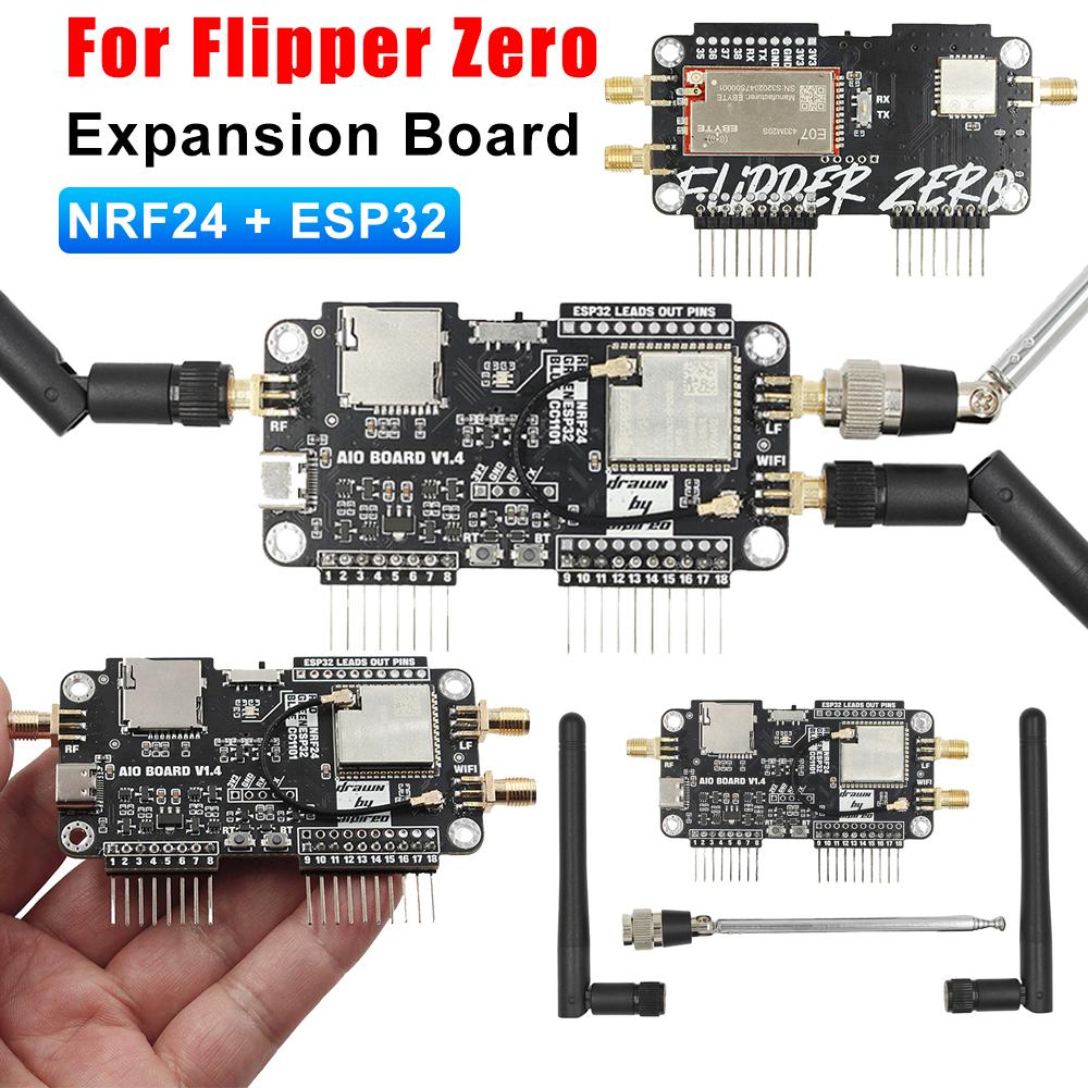 

For Flipper Zero Multifunctional Expansion Board Wifi 2.4g Module High Gain Cc1101 Module 3 In 1 Antenna For Flipper Zero H4g5 China Mainland