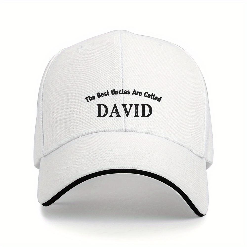 One Piece of a Stylish Baseball Cap That Says The Best Uncles Are Named DAVID Suitable for Everyone One Size
