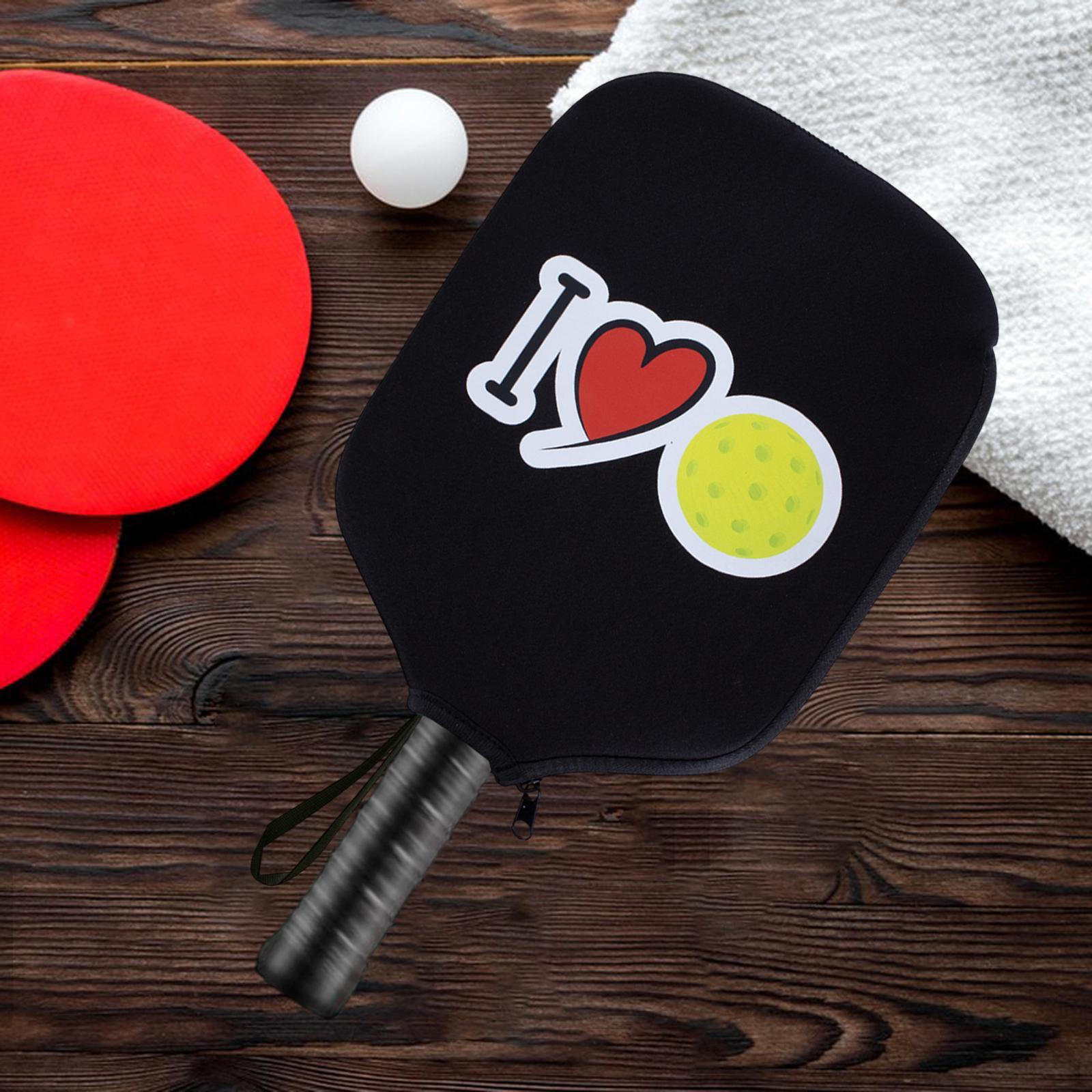 

Чехол для ракетки Pickleball из неопрена, защитит вашу сумку от пыли с ремешком на ручке Red Yellow